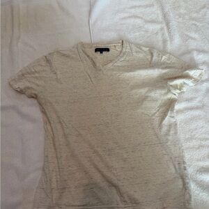 Vince Camuto Light Cream V-Neck Tee